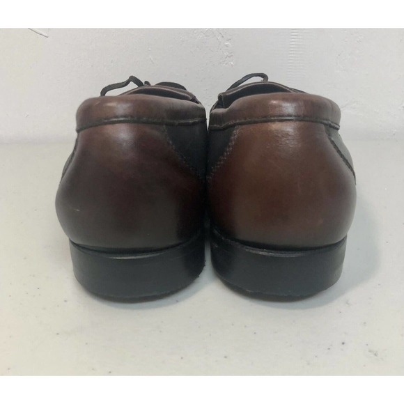 Johnston & Murphy Men’s Leather Loafers Shoe Size 9 Black Brown Slip On - Picture 6 of 8